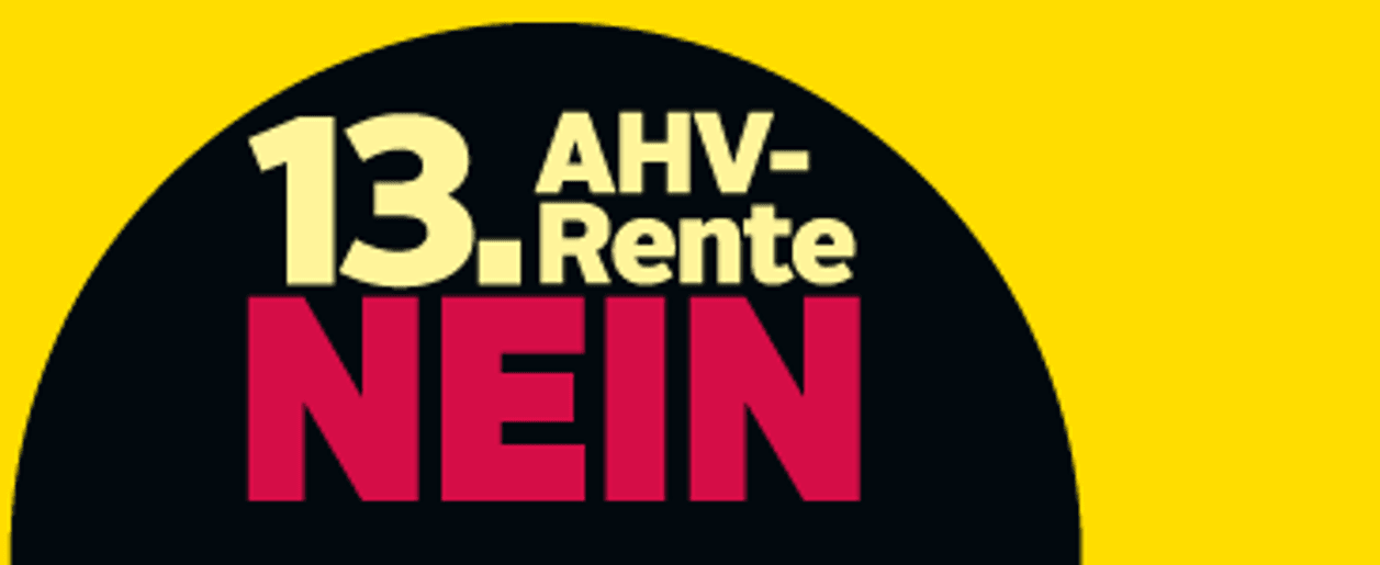 Non à une 13e Rent AVS - Non à une mesure injuste